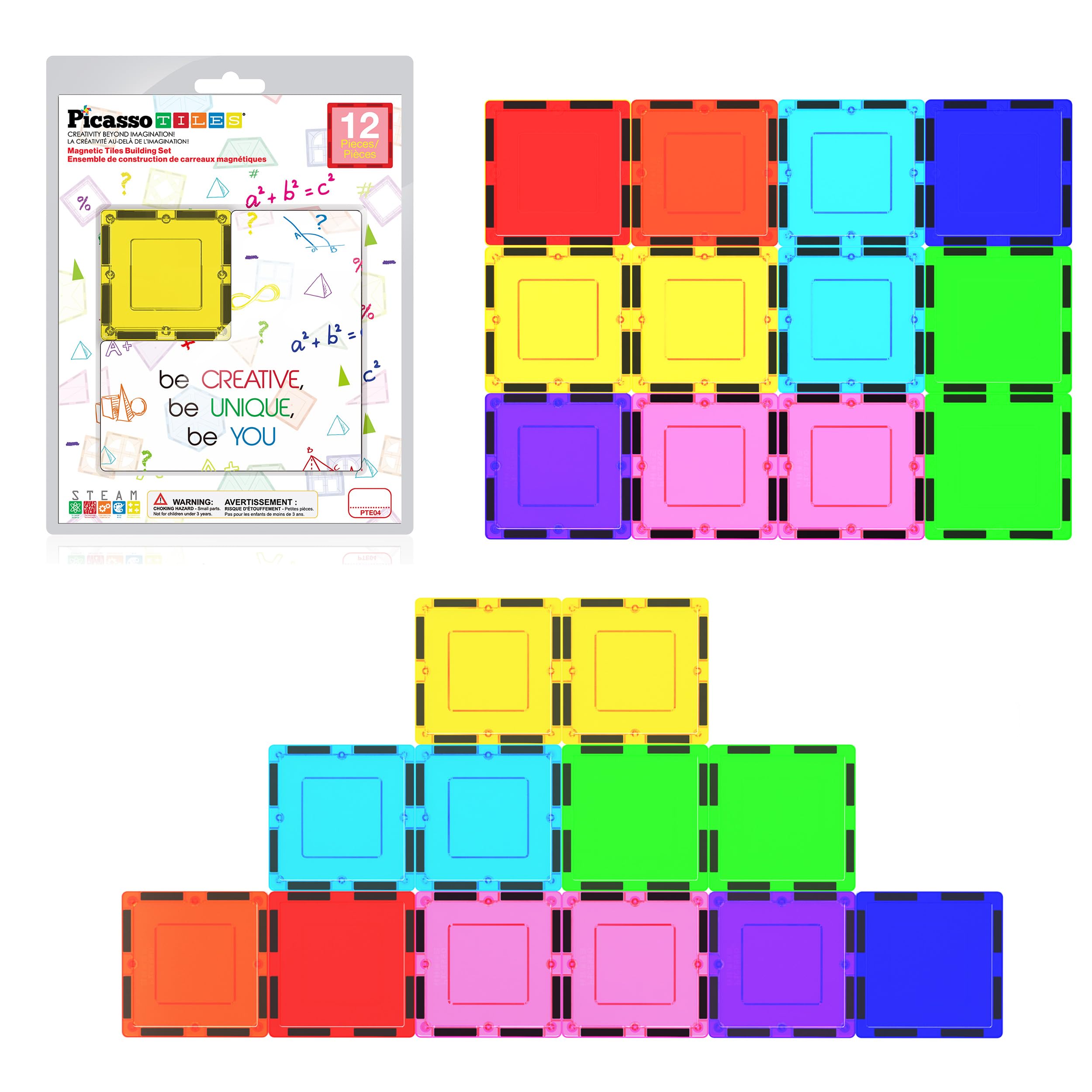 Amazon.com: PicassoTiles Magnetic Building Block Magnet Tile